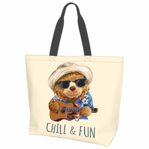 custom printed tote bag no minimum logo all over personalised shopping