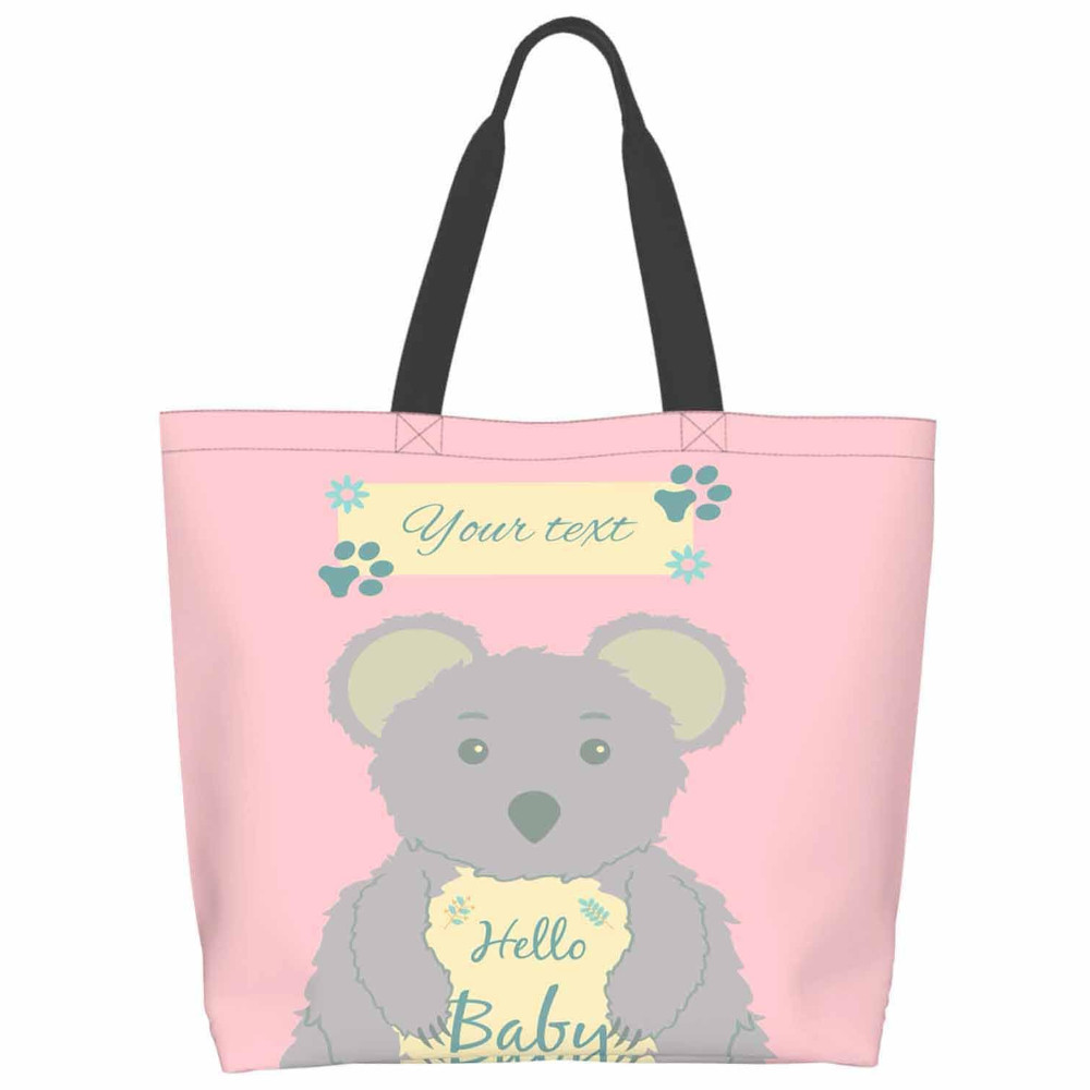 custom tote bag no minimum personalized all over photo printed branded shopping bag