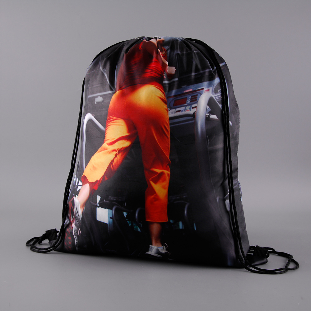 custom drawstring cinch bag cinch sack backpack no minimum promotional personalized photo