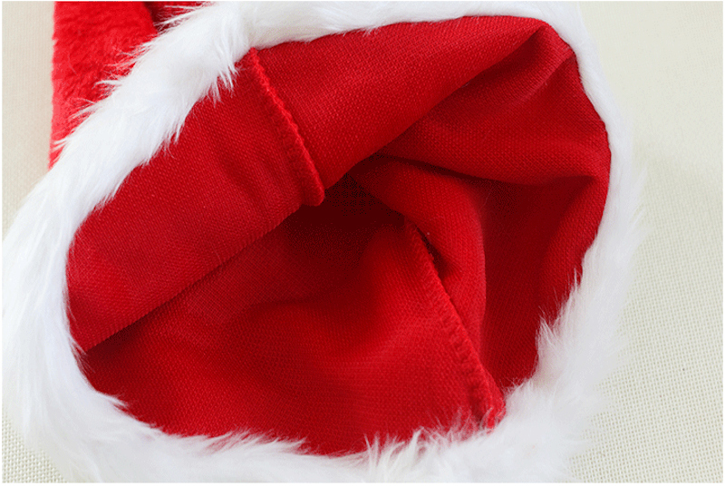 Luxury thickened long plush santa hat xmas