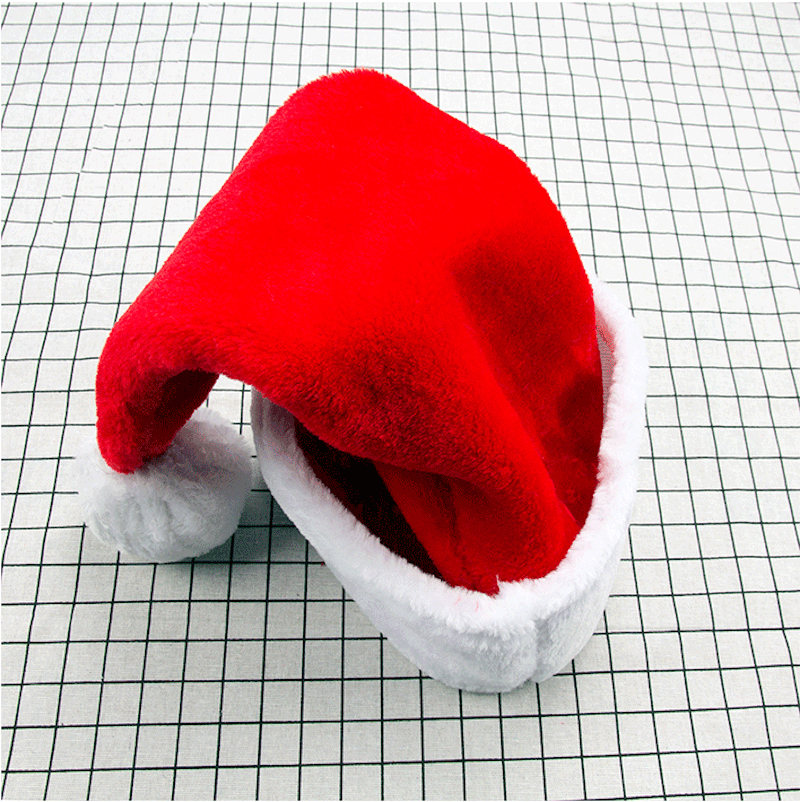 thickened luxury premium santa hat Christmas good quality