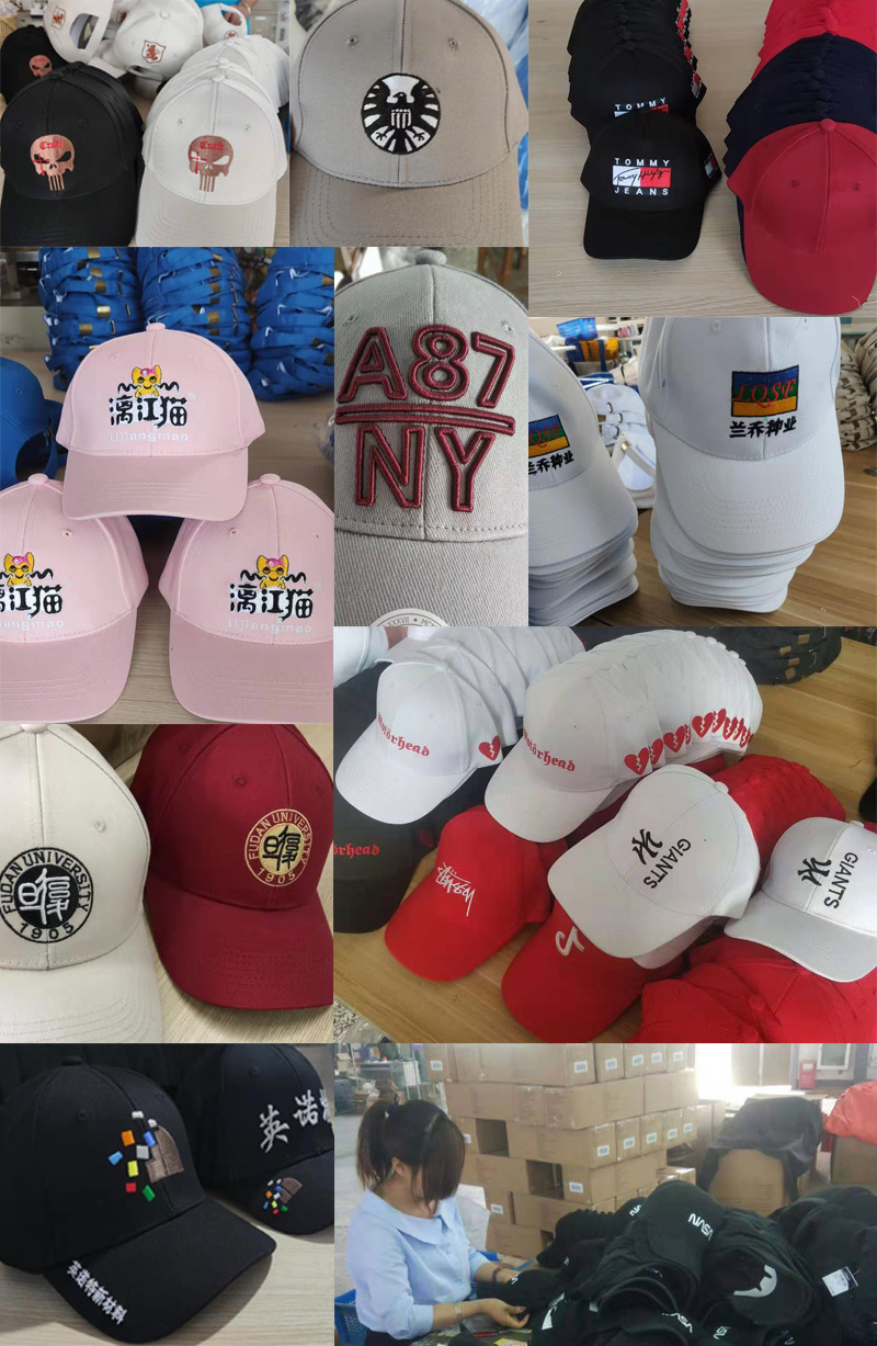 custom baseball hat embroidery printing no minimum