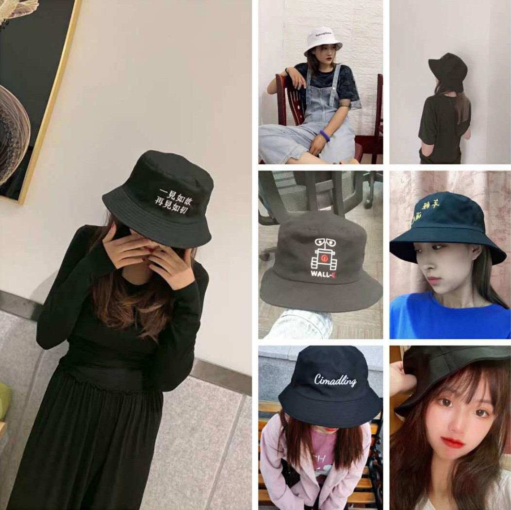 custom bucket hat embroidery print picture logo no minimum fisherman