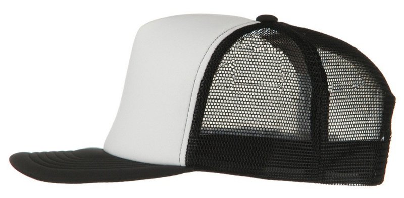 side of trucker cap