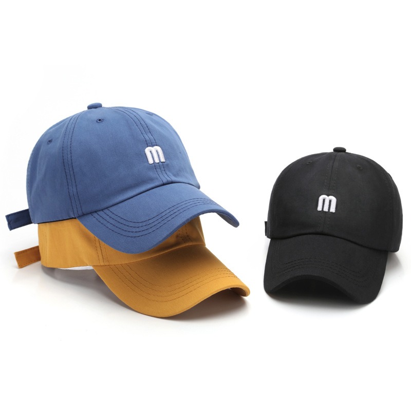 baseball caps with letter m