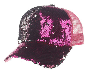 sequin baseball cap