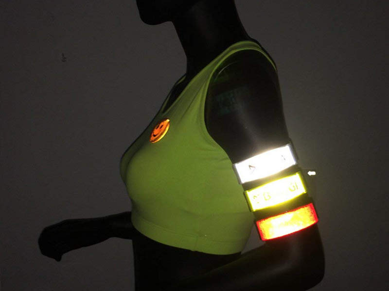 Safety reflective slap armband