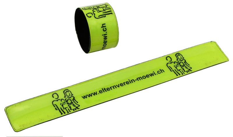 reflective slap bracelet