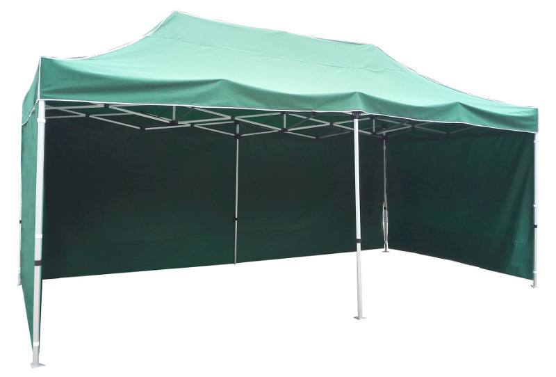 Printed instant canopy tent with walls