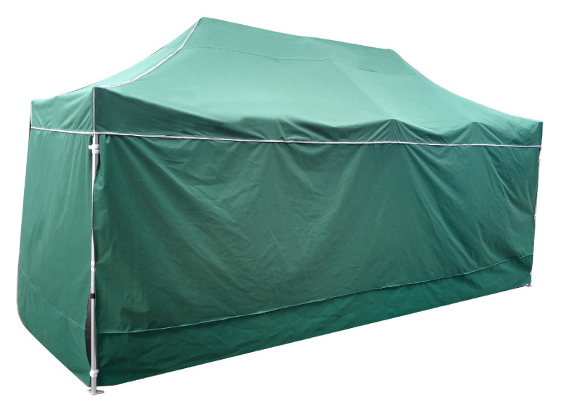 Printed instant canopy tent with walls