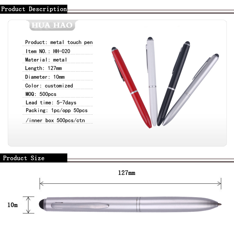 Stylus metal ballpoint pen