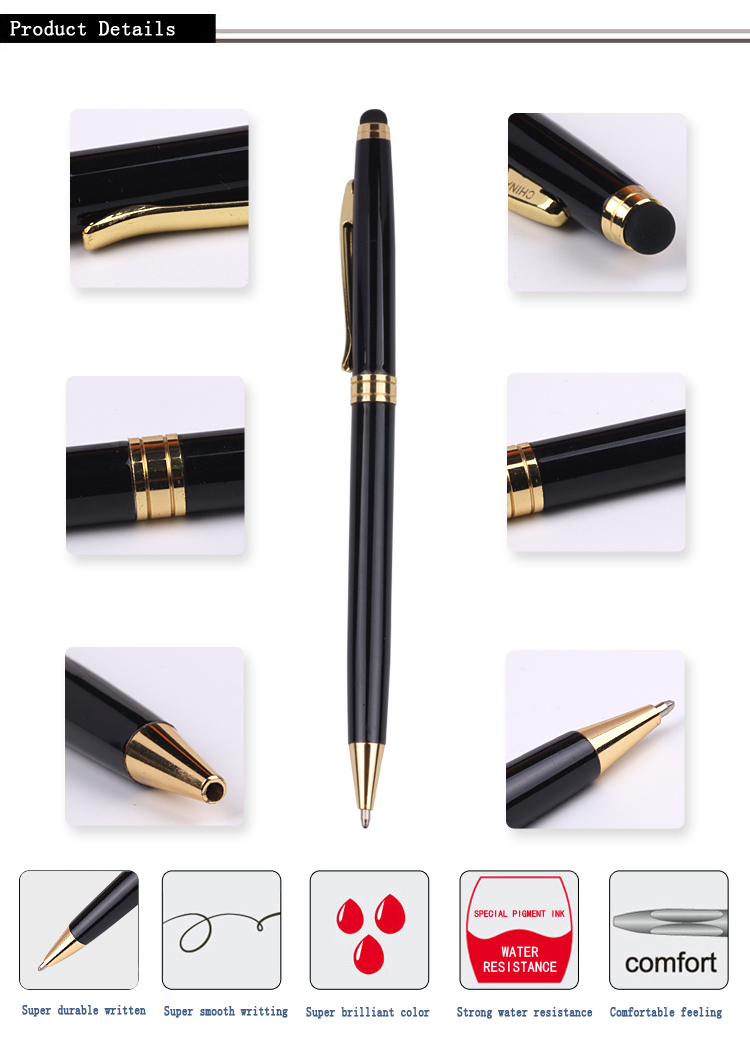 Stylus metal ballpoint pen