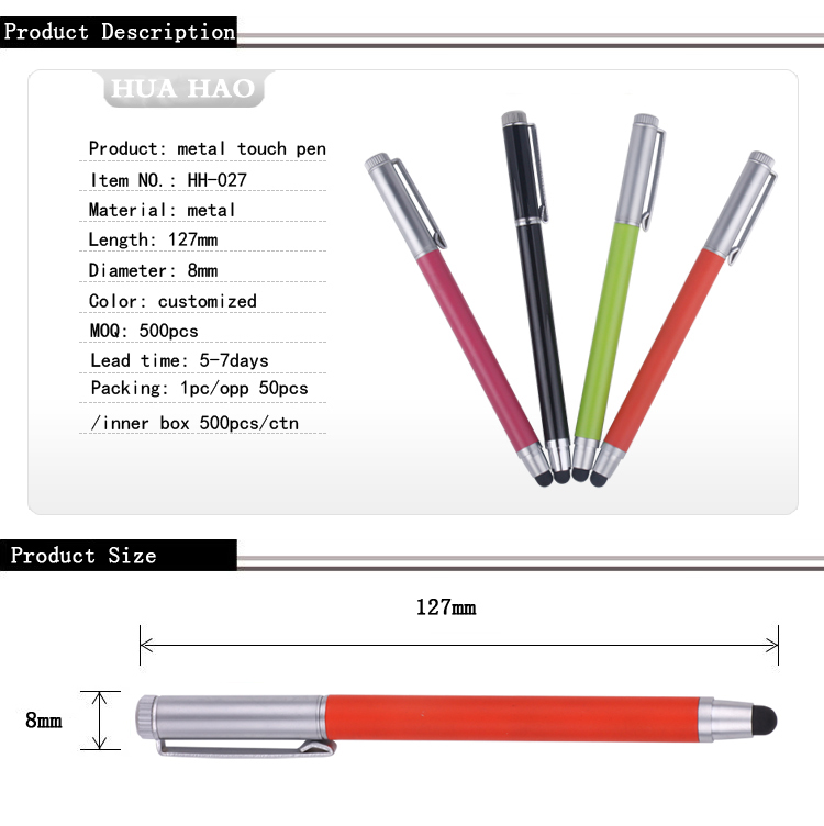 Stylus metal ballpoint pen