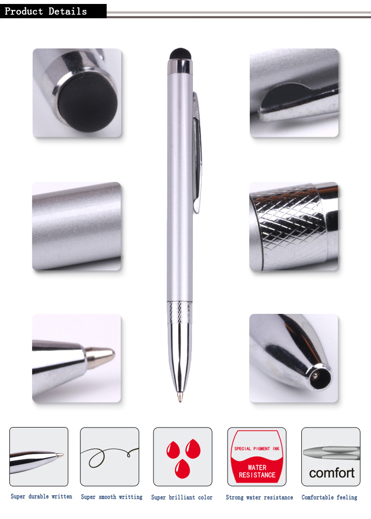 Stylus metal ballpoint pen