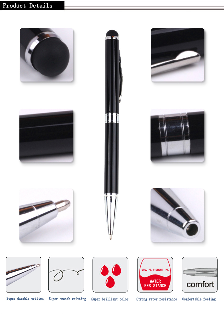 Stylus metal ballpoint pen