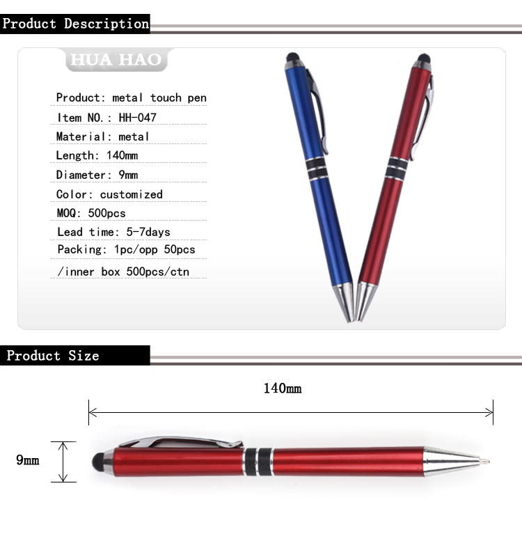 Stylus metal ballpoint pen