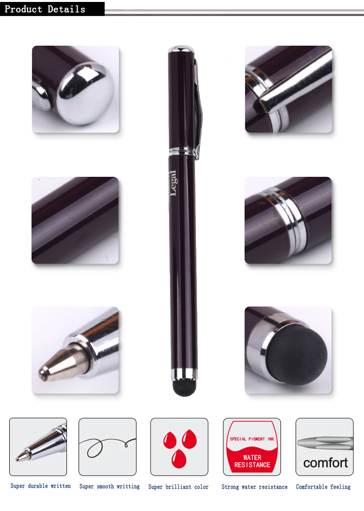 Stylus metal ballpoint pen