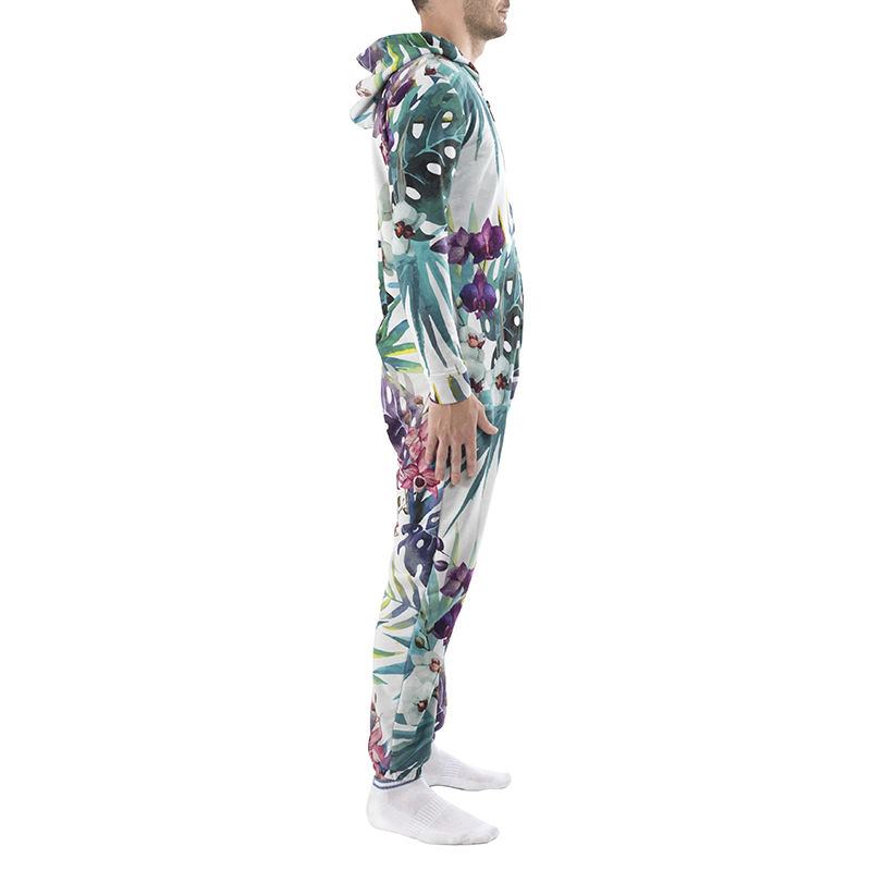 custom adult onesies all-over printing no minimum long sleeve long pants zipper bodysuit jumpsuit