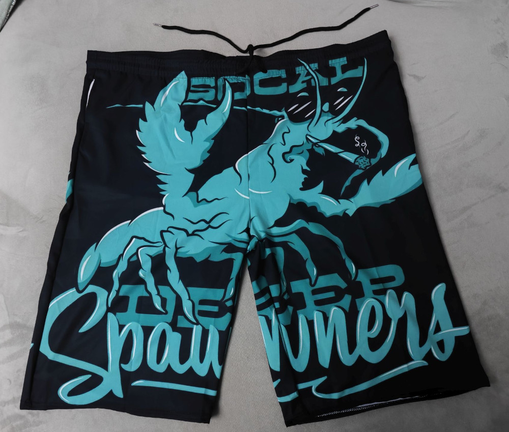 custom men's beach short full color all-over printing design your own swim trunks online