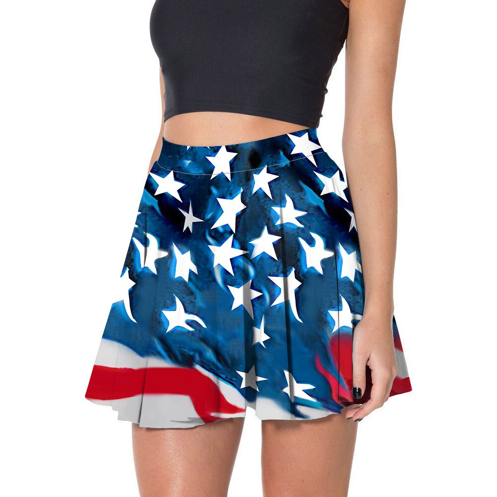 custom high waisted pleated mini skirt all-over printing no minimum short skater skirts