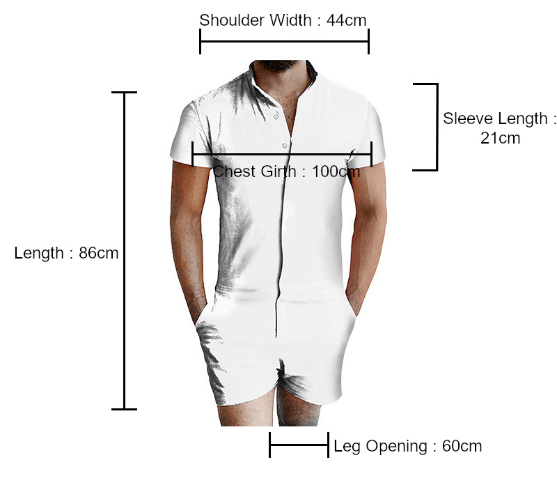 custom men's romper all-over printing no minimum male funny suit shorts