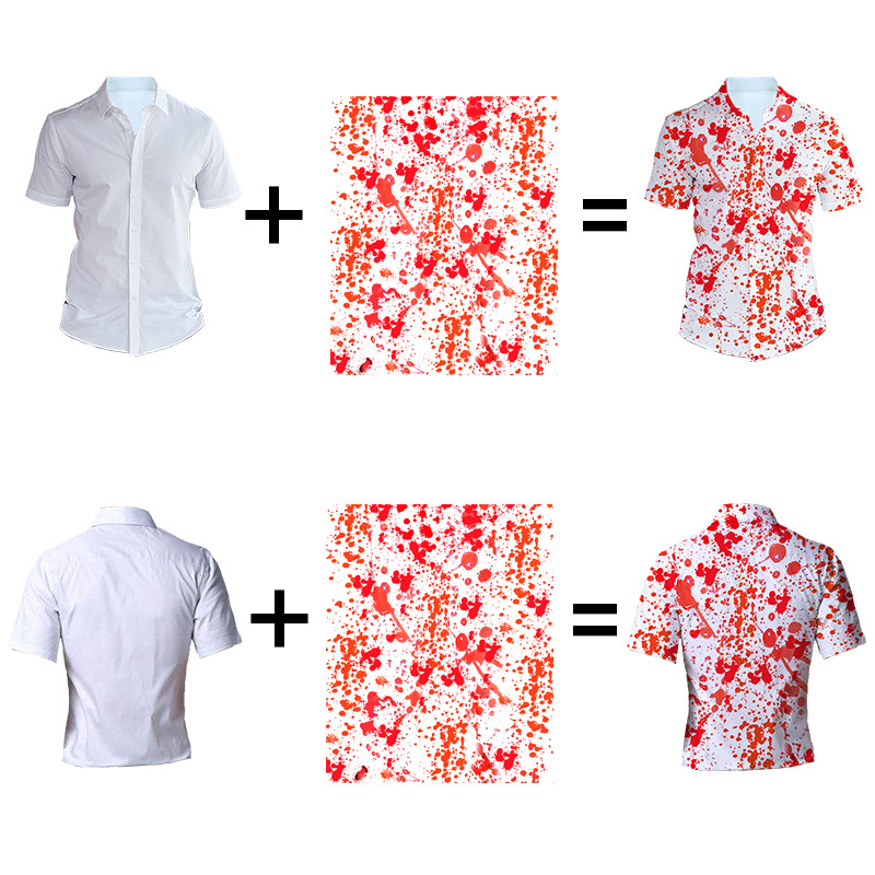 custom men's casual shirt all-over printing no minimum short sleeve button up best business