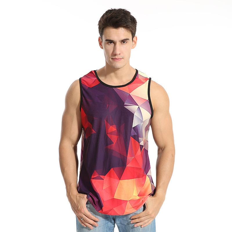 custom mens tank top all-over printing no minimum personalized jersey running