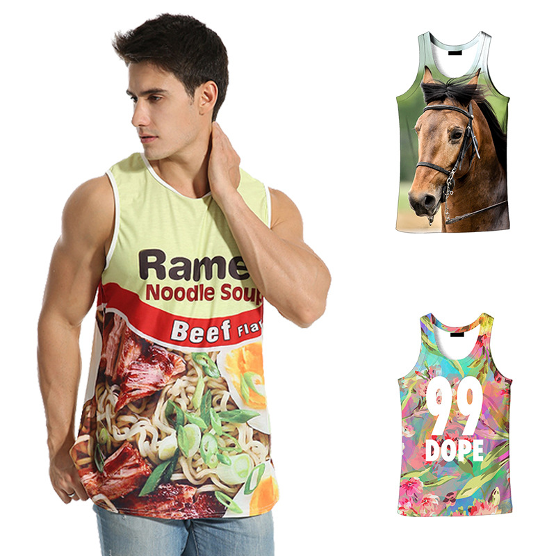 custom mens tank top all-over printing no minimum personalized jersey running