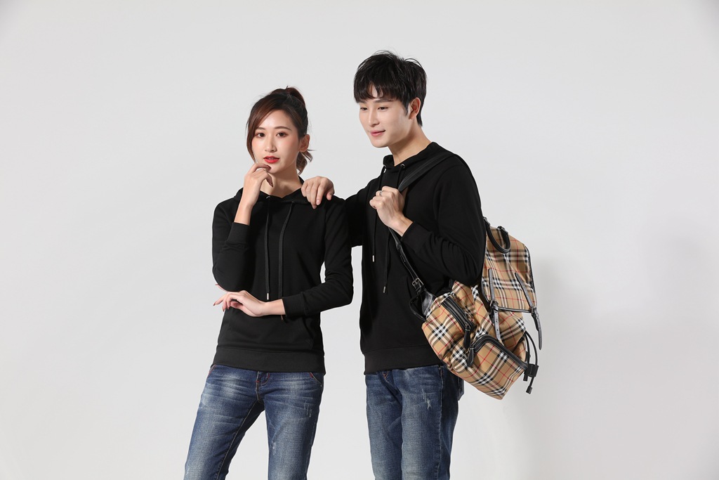 pure 100% cotton custom printed pullover hoodie no minimum personalized long sleeve kangaroo pocket