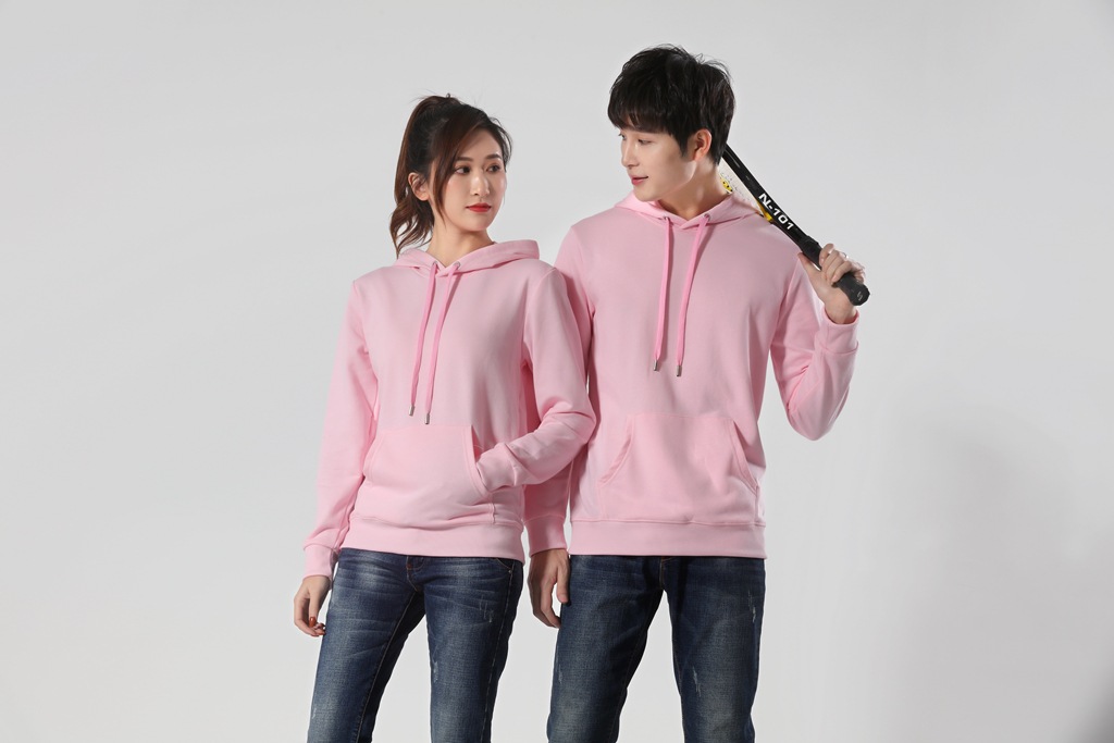 pure 100% cotton custom printed pullover hoodie no minimum personalized long sleeve kangaroo pocket