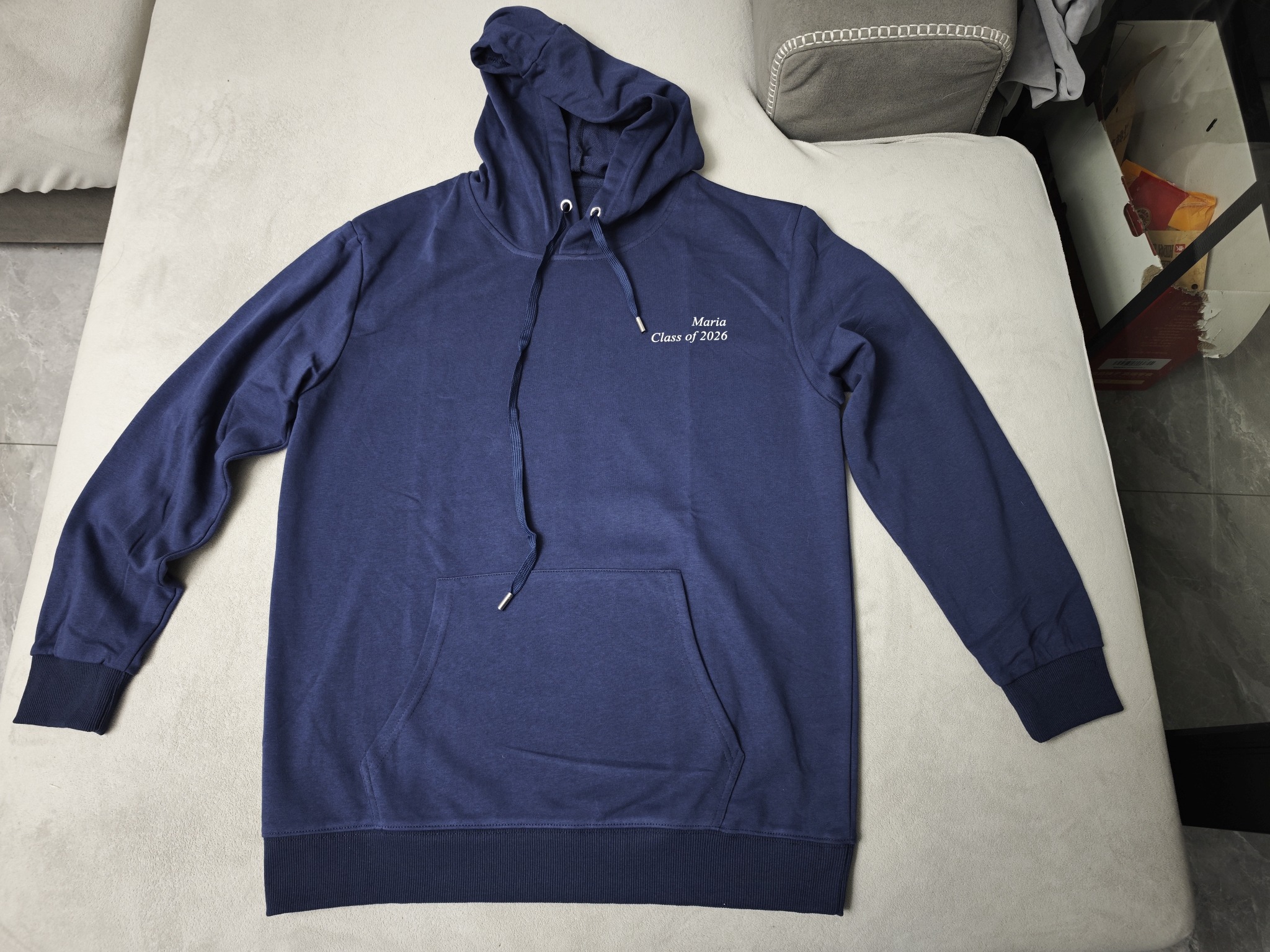 pure 100% cotton custom printed pullover hoodie no minimum personalized long sleeve kangaroo pocket