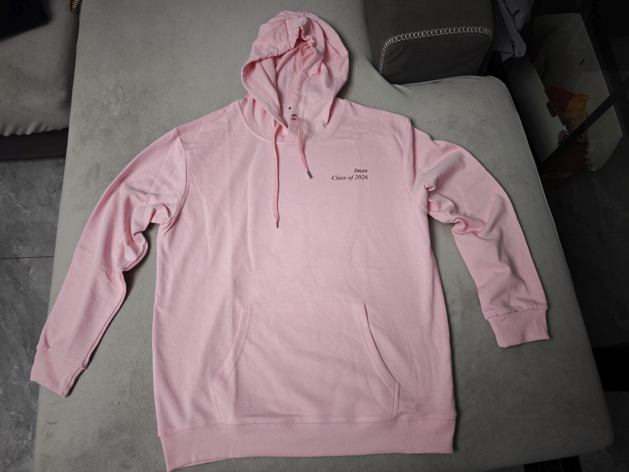 pure 100% cotton custom printed pullover hoodie no minimum personalized long sleeve kangaroo pocket
