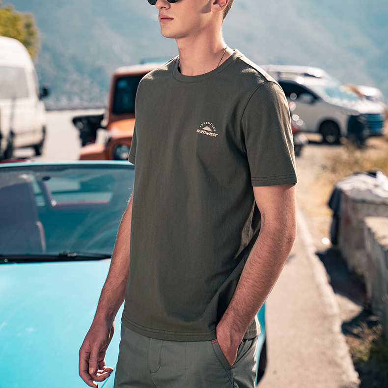 pure 100% cotton custom t-shirt printing no minimum design your own personalized short sleeve