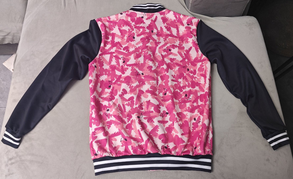 custom baseball jacket all-over printing no minimum varsity letterman