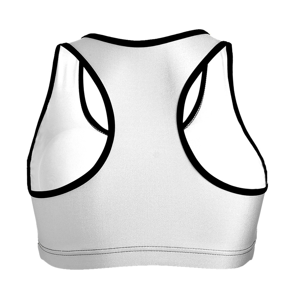 custom sports bra workout yoga wireless all-over printing no minimum