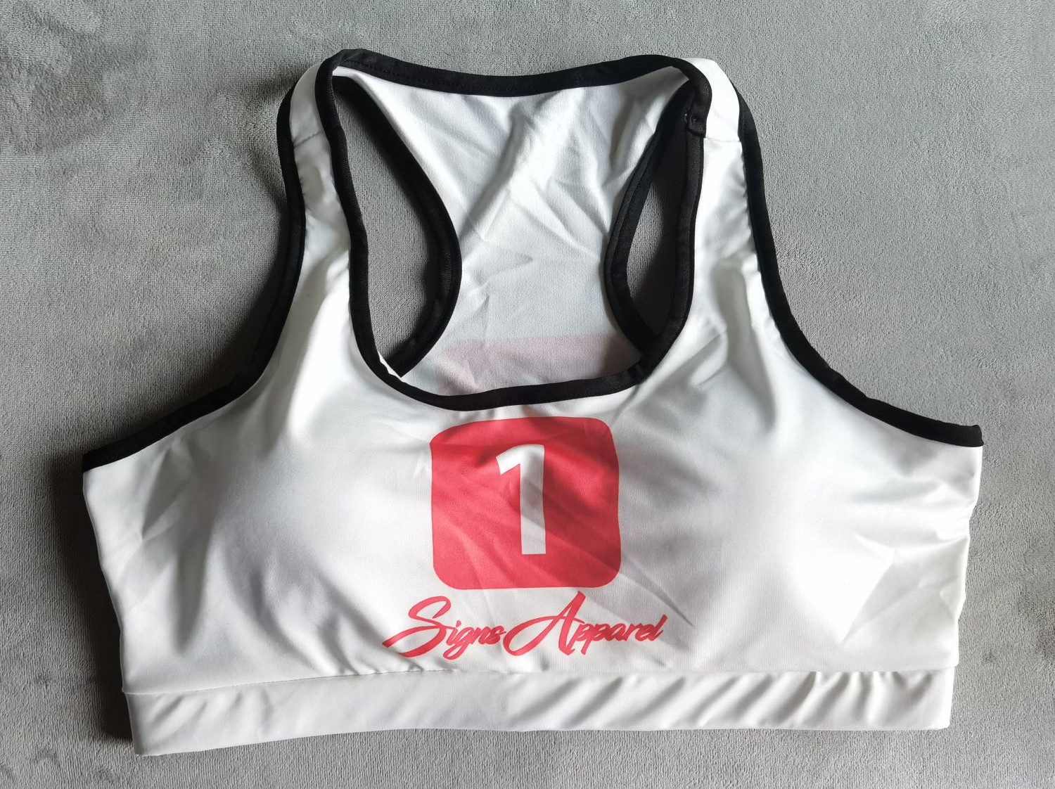 custom sports bra workout yoga wireless all-over printing no minimum