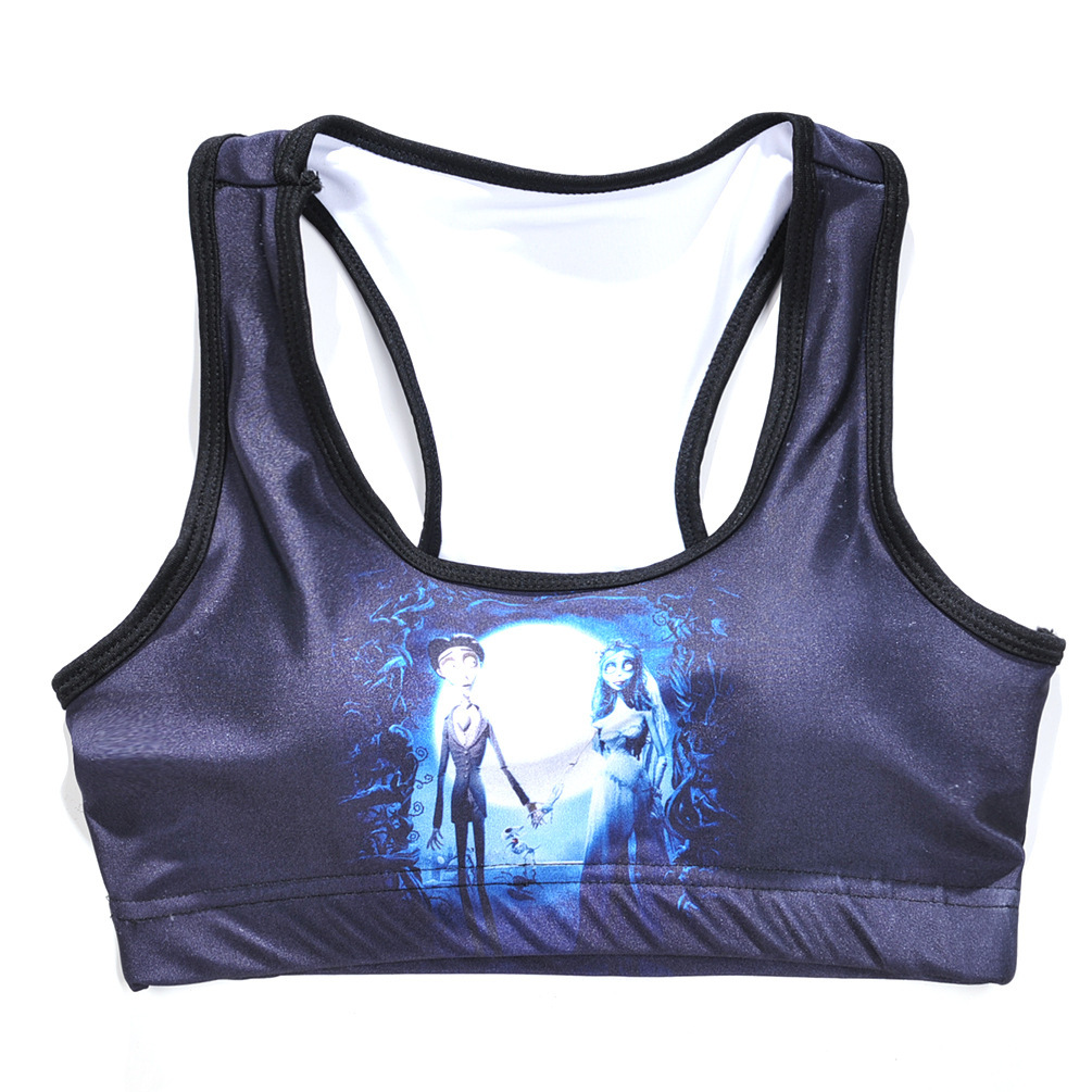 custom sports bra workout yoga wireless all-over printing no minimum