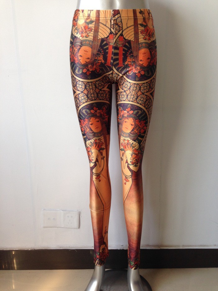 custom ankle length 7/8 leggings all-over printing no minimum design your own personalized yoga pants