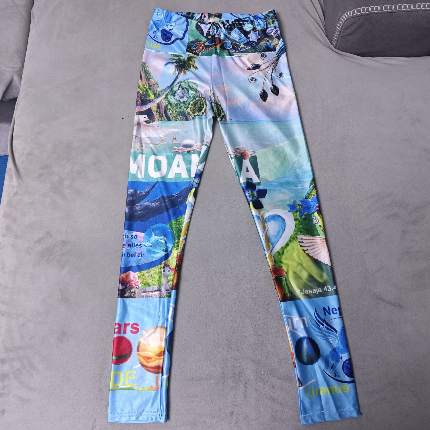 custom ankle length 7/8 leggings all-over printing no minimum design your own personalized yoga pants