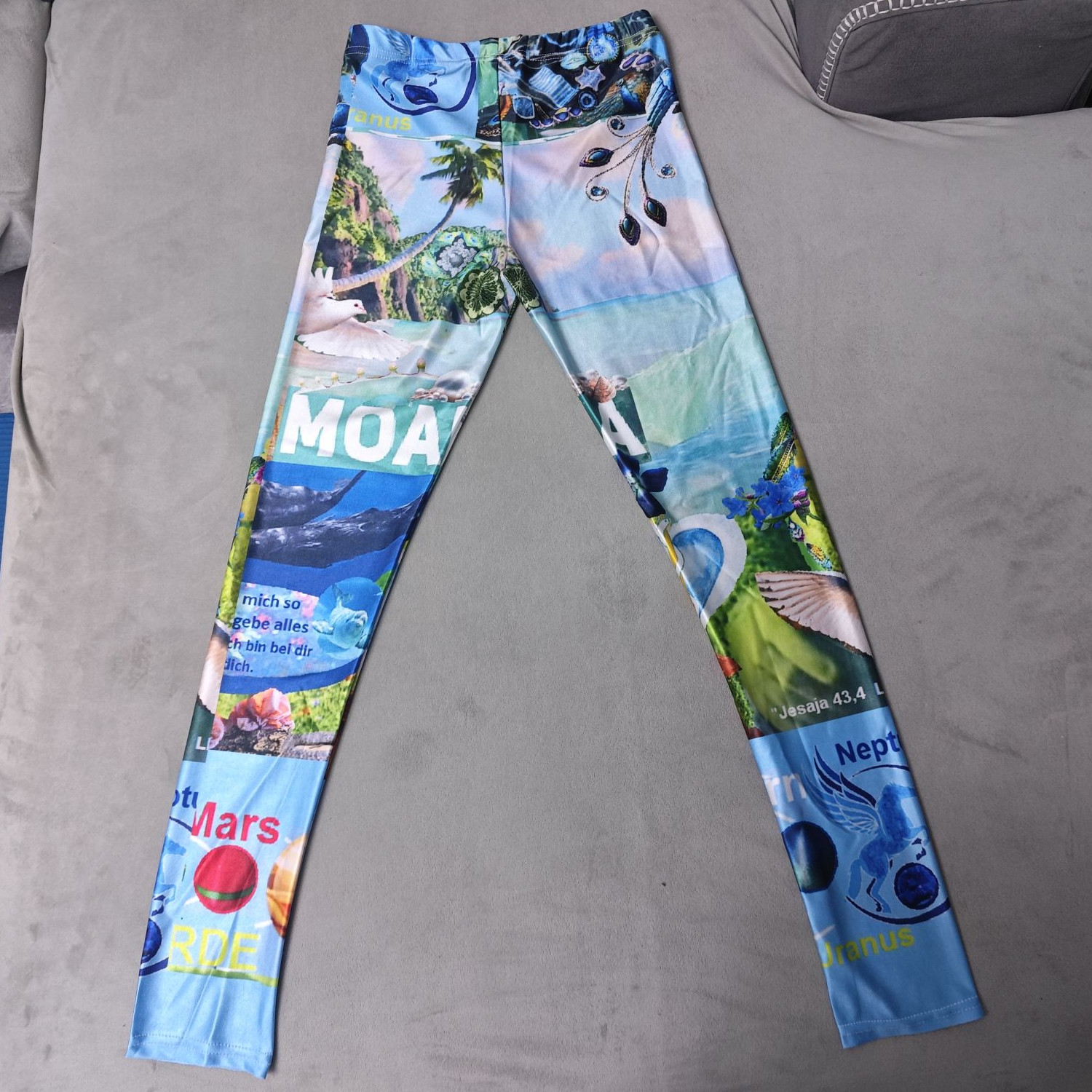 custom ankle length 7/8 leggings all-over printing no minimum design your own personalized yoga pants