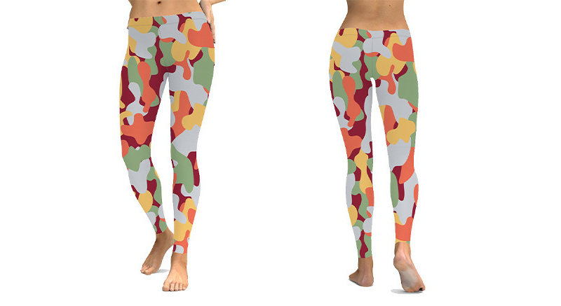 custom ankle length 7/8 leggings all-over printing no minimum design your own personalized yoga pants