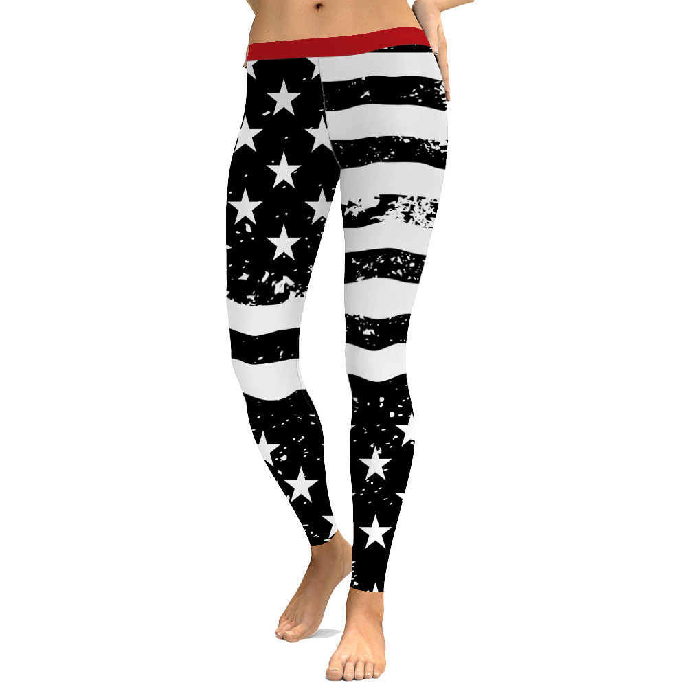 custom ankle length 7/8 leggings all-over printing no minimum design your own personalized yoga pants