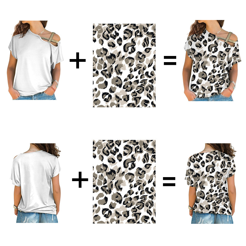 custom women's shirt printing one shoulder cross top no minimum cheap price good quality