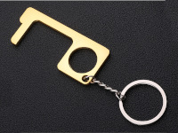 Antimicrobial door opener keychains