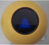 Custom magic 8 ball