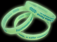 glow in the dark silicone wristbands