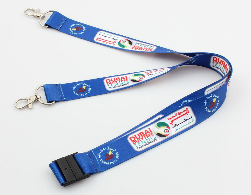 open ended lanyard, lobster hook, safety breakaway, custom printing