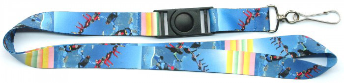 custom dye sublimation printed lanyard wholesale