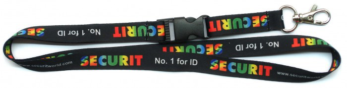 custom printed lanyard for name badge holder