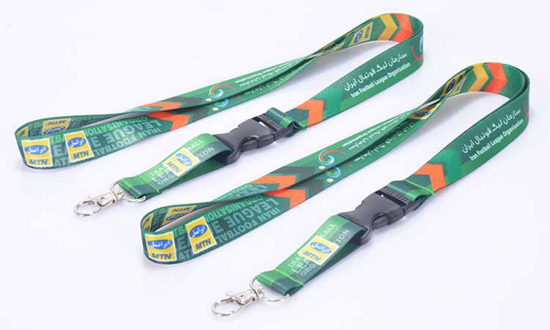 custom detachable nylon lanyard, quick release detachable buckle, lobster clip